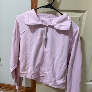 all in motion Light Pink Half-Zip Pullover Sweatshirt